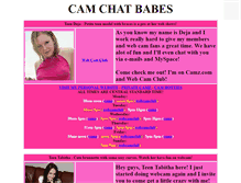 Tablet Screenshot of camchatbabes.com